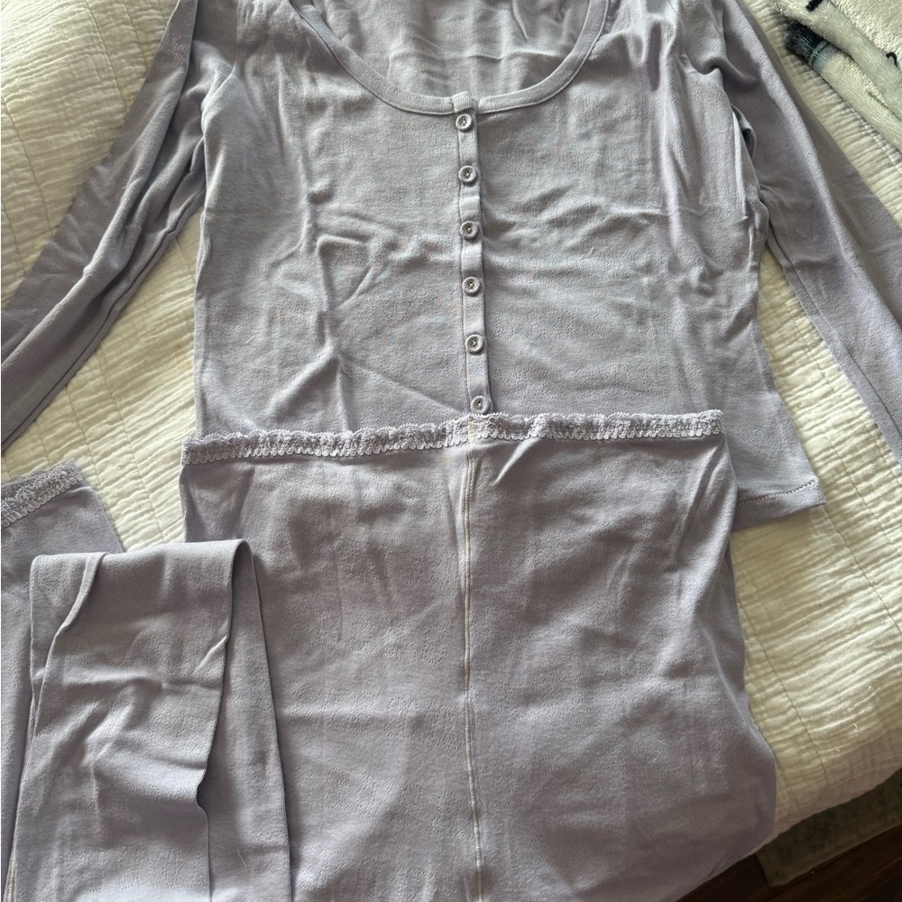 SKIMS Lavender Pajama Set